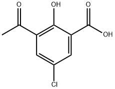 3-Acetyl-5-chloro-2-hydroxybenzoic acid Structure