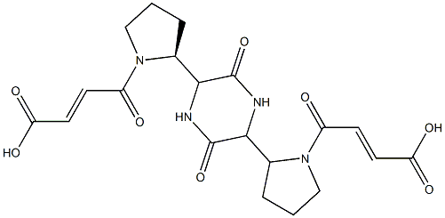 2,5-Diketo-3,6-di(4-succinylaminobutyl) piperazine Struktur