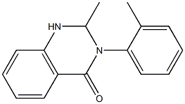 2-Methyl-3-(o-tolyl)-1,2-dihydro-4(3H)-quinazolinone 结构式