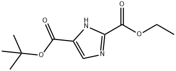 1H-Imidazole-2,4-dicarboxylic acid, 4-(1,1-dimethylethyl) 2-ethyl ester Structure
