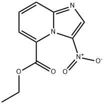 3-Nitro-imidazo[1,2-a]pyridine-5-carboxylic acid ethyl ester Struktur
