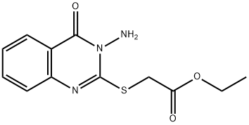 2-((3-氨基-4-氧代-3,4-二氢喹唑啉-2-基)硫代)乙酸乙酯 结构式