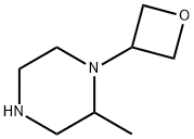 2-methyl-1-(oxetan-3-yl)piperazine bis(2,2,2-trifluoroacetate) Structure