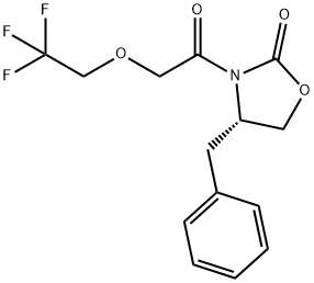 (S)-4-benzyl-3-(2-(2,2,2-trifluoroethoxy)acetyl)oxazolidin-2-one Structure