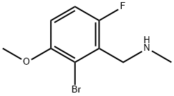 1-(2-溴-6-氟-3-甲氧基苯基)-N-甲基甲胺,1779900-27-4,结构式