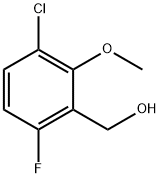 (3-氯-6-氟-2-甲氧基苯基)甲醇, 1780183-58-5, 结构式