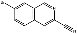 7-Bromoisoquinoline-3-carbonitrile 结构式