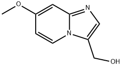 (7-Methoxy-imidazo[1,2-a]pyridin-3-yl)-methanol 化学構造式