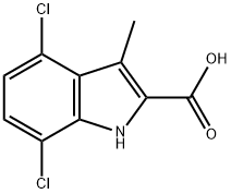 4,7-dichloro-3-methyl-1H-indole-2-carboxylic acid Structure