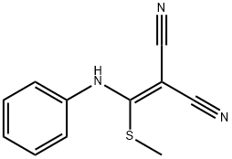 2-[anilino(methylsulfanyl)methylidene]propanedinitrile Struktur