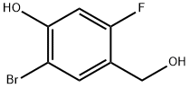 2-Bromo-5-fluoro-4-hydroxymethyl-phenol Struktur