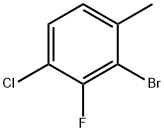 2-溴-4-氯-3-氟-1-甲基苯,1782385-65-2,结构式