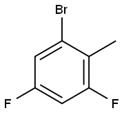 2-Bromo-4,6-difluorotoluene Structure