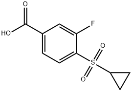 4-(cyclopropylsulfonyl)-3-fluorobenzoic acid Structure