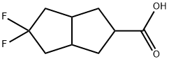 5,5-DIFLUOROOCTAHYDROPENTALENE-2-CARBOXYLIC ACID Structure