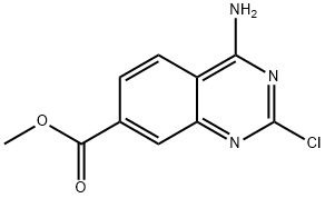 4-氨基-2-氯喹唑啉-7-羧酸甲酯, 1785763-44-1, 结构式