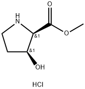 METHYL (2R,3S)-3-HYDROXYPYRROLIDINE-2-CARBOXYLATE HCL Struktur
