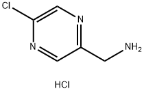 (5-CHLOROPYRAZIN-2-YL)METHANAMINE HYDROCHLORIDE 结构式