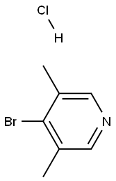 4-bromo-3,5-dimethylpyridine hydrochloride, 1794738-16-1, 结构式