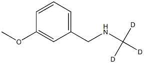 1,1,1-trideuterio-N-[(3-methoxyphenyl)methyl]methanamine Struktur