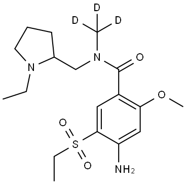 N-Methyl Amisulpride-d3 Struktur