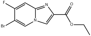 6-溴-7-氟咪唑并[1,2-A]吡啶-2-甲酸乙酯,1795450-49-5,结构式
