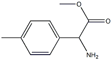 2-氨基-2-(4-甲基苯基)乙酸甲酯,179814-89-2,结构式
