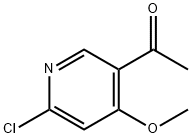 1-(6-Chloro-4-methoxy-pyridin-3-yl)-ethanone Structure