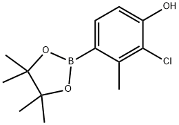 2-氯-3-甲基苯酚-4-频哪醇硼酸酯,1799612-10-4,结构式