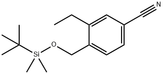 4-(((TERT-BUTYLDIMETHYLSILYL)OXY)METHYL)-3-ETHYLBENZONITRILE|4-(((叔丁基二甲基甲硅烷基)氧基)甲基)-3-乙基苯甲腈