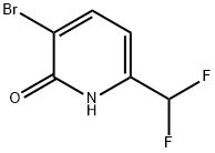 3-溴-6-(二氟甲基)吡啶-2(1H)-酮,1803696-11-8,结构式