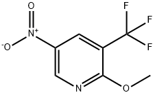 2-Methoxy-5-nitro-3-(trifluoromethyl)pyridine Structure