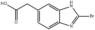 (2-Bromo-1H-benzoimidazol-5-yl)-acetic acid Structure