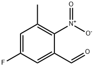 5-Fluoro-3-methyl-2-nitro-benzaldehyde Struktur