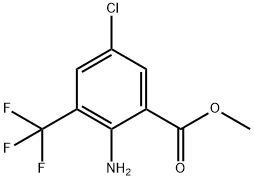 2-Amino-5-chloro-3-trifluoromethyl-benzoic acid methyl ester Structure