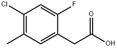 4-Chloro-2-fluoro-5-methylphenylacetic acid 结构式