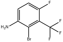 2-bromo-4-fluoro-3-(trifluoromethyl)aniline Structure