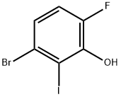 3-溴-6-氟-2-碘苯酚, 1805552-71-9, 结构式
