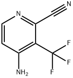 4-Amino-3-trifluoromethyl-pyridine-2-carbonitrile Struktur