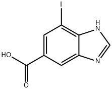 7-Iodo-3H-benzoimidazole-5-carboxylic acid 结构式
