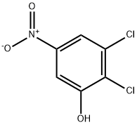 2,3-二氯-5-硝基苯酚 结构式