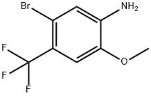 5-Bromo-2-methoxy-4-trifluoromethyl-phenylamine 结构式
