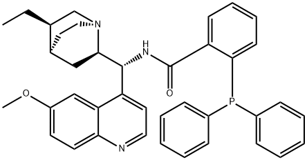 N-[(9R)-10,11-dihydro-6'-methoxycinchonan-9-yl]-2-(diphenylphosphino)-Benzamide Structure