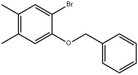 1-(Benzyloxy)-2-bromo-4,5-dimethylbenzene Struktur