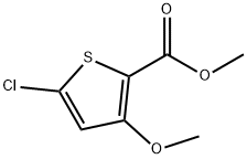 5-氯-3-甲氧基噻吩-2-羧酸甲酯, 181063-65-0, 结构式