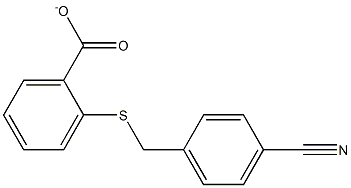 2-[(4-cyanophenyl)methylsulfanyl]benzoate Structure