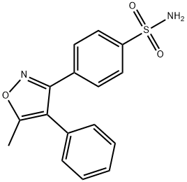 4-(5-methyl-4-phenylisoxazol-3-yl)benzenesulfonamide Struktur