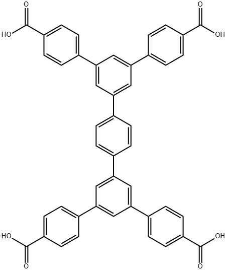 [1,1':3',1'':4'',1''':3''',1''''-Quinquephenyl]-4,4''''-dicarboxylic acid, 5',5'''-bis(4-carboxyphenyl)- 结构式