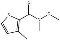 N-methoxy-N,3-dimethylthiophene-2-carboxamide 化学構造式