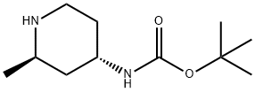 (2R,4S)-(2-Methyl-piperidin-4-yl)-carbamic acid tert-butyl ester Structure